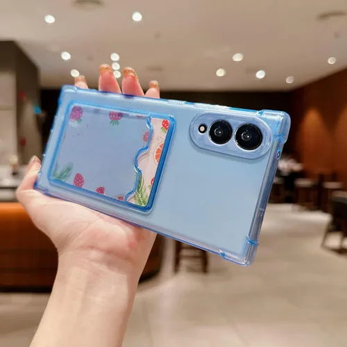 Miniatura 67 de Tuokiou Funda para Samsung Galaxy A14 5G, Fundas Protectoras Transparentes con Ranura para Tarjetas, Funda Cartera de TPU Suave Ajustada Resistente