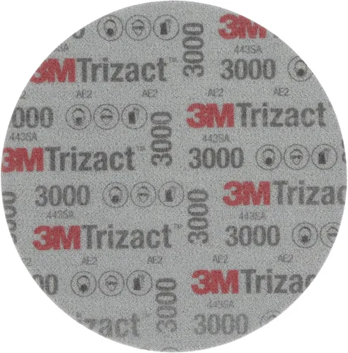 Miniatura 3 de Disco de espuma con textura de arenilla P3000 Trizact Hookit 3M 3 in, 3