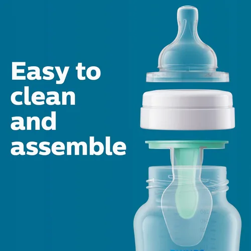Miniatura 7 de Philips AVENT - Set de regalo para recién nacido con biberón anticólicos con ventilación AirFree y Snuggle, transparente, SCD306/10
