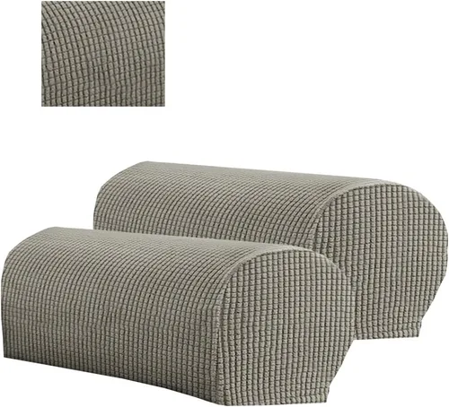 Miniatura 8 de 2 fundas de poliéster para reposabrazos de sofá, funda para sillón, fundas antipolvo, protector de muebles suave y cómodo para sofá, silla reclinable