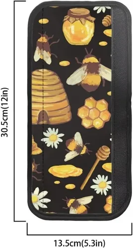 Miniatura 6 de Horeset Daisy Bee Honey - Juego de 4 fundas para manijas de puerta de refrigerador, fundas para manija de horno, lindas manijas de decoración