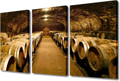 Miniatura 35 de Obra de arte para paredes del hogar, 3 paneles de letras de vino tinto, pinturas de corcho, impresiones HD, arte de pared de corcho de vino sobre