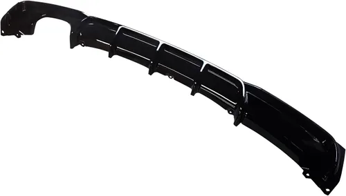 Miniatura 5 de NINTE Difusor trasero para BMW Serie 3 F30 F31 M Sport parachoques 2012-2018 2019 negro brillante izquierdo solo escape trasero parachoques labio