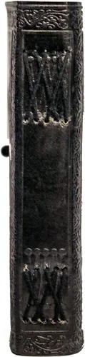 Miniatura 4 de AzureGreen Diario de Cuero en Relieve con Piedra Azul, 120 Páginas, sin Líneas, con Cierre, 7 x 5 Pulgadas