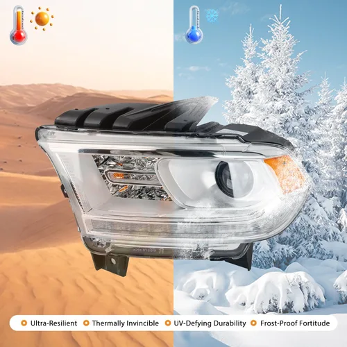 Miniatura 6 de Para 2016-2018 Dodge Durango Conjunto de faros HID, lámpara del lado del conductor (izquierdo) de repuesto CH2502298