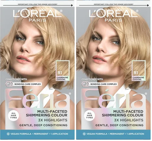 Miniatura 37 de L'Oreal Paris Feria - Tinte permanente multifacético y brillante, 60 Crystal Brown (castaño claro), paquete de 1 60 marrón claro