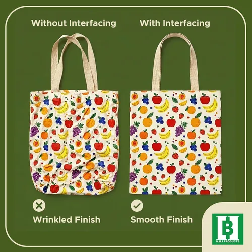 Miniatura 6 de Entretela fusible de peso medio blanca no tejida - Plancha sobre interfaz de 12" x 25 yardas para manualidades, acolchado, costura, solapas