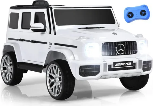 Miniatura 12 de INFANS Mercedes Benz G63 - Vehículo eléctrico de 12 V con control remoto, puertas dobles abiertas, música, Bluetooth, suspensión de ruedas, funciona