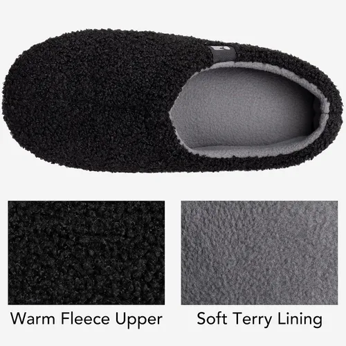 Miniatura 5 de RockDove - Pantuflas de vellón de estilo cerrado para mujer, ideales para interiores