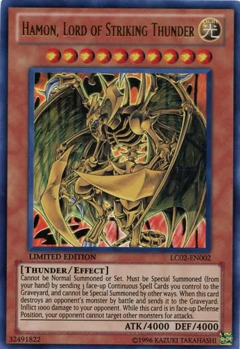 YU-GI-OH! - Hamon, Lord of Striking Thunder (LC02-EN002) - Colección legendaria 2 - Edición limitada - Ultra raro