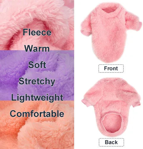 Miniatura 3 de Suéter para perro, paquete de 3 suéteres para perros pequeños, ropa para perros pequeños, hembras y machos, suéter ultra suave y cálido