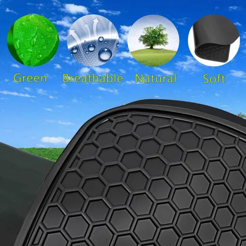 Miniatura 6 de Alfombrilla de Goma para Piso de Automóvil para Honda Civic Sedan 10th 2016 2017 2018 2019 2020 2021 Ajuste Personalizado Completo Revestimientos