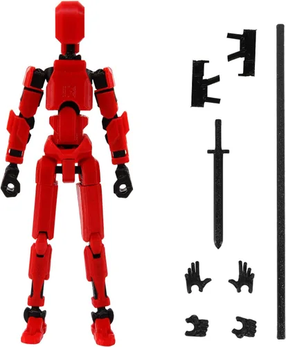 Miniatura 10 de MerryXD Figura de acción de Titan 13, figura de acción Lucky 13, figura de acción T13, figura de acción impresa en 3D con múltiples articulaciones