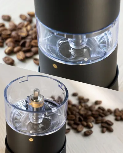 Miniatura 4 de PALICO GrindTech PREM - Molinillo de café eléctrico recargable portátil, base de carga inalámbrica con tipo C, 20 rebabas cónicas SUS