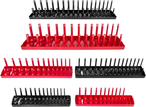 Miniatura 10 de AIUITIO Juego de 3 bandejas organizadoras de dados, bandejas de almacenamiento de dados SAE, soportes de dados de accionamiento profundos y poco