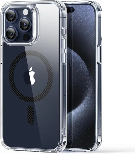 Miniatura 15 de ESR Funda para iPhone 15 Plus, compatible con MagSafe, protección de grado militar, resistente al amarillamiento, parte trasera resistente a
