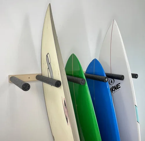 Miniatura 2 de Estante de almacenamiento vertical para tablas de surf - Capacidad para 5 tablas