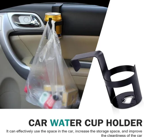 Miniatura 5 de 2 portavasos colgantes para automóvil, para ventana de automóvil, reposabrazos de asiento de vidrio, soporte para tazas de agua, accesorio