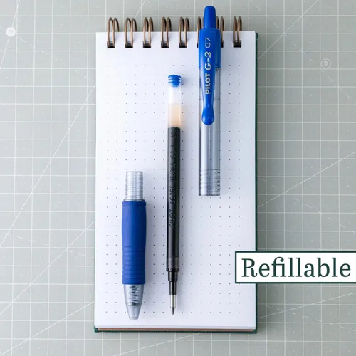 Miniatura 2 de Bolígrafos Pilot G2 Premium de tinta gel, punta fina de 0.7 mm, color azul, punta fina, paquete de 14 - Ideales para la escuela, para llevar un
