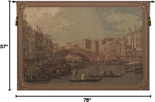 Miniatura 6 de Venezia Venecia Tapiz Europeo - 78 in. x 57 in. Algodón/Viscosa/Poliéster by Canaletto