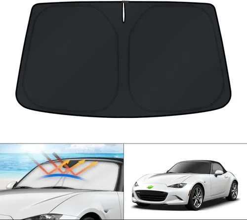 Miniatura 169 de KUST - Parasol plegable para parabrisas para Ford Ranger, accesorios 2019-2025 2026, parasol personalizado para ventana, protector solar plegable