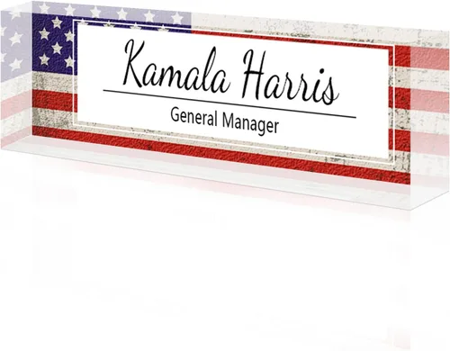Miniatura 32 de Placa de nombre de escritorio personalizada, placa de identificación acrílica, placas de identificación personalizadas para regalos de oficina
