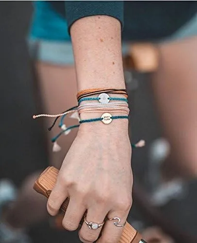 Miniatura 3 de Pura Vida - Pulsera brillante 100% impermeable, hecha a mano con abalorio revestido y correa ajustable