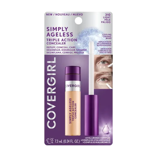 Miniatura 7 de COVERGIRL Corrector de triple acción Simply Ageless ligero, paquete de 1 Claro