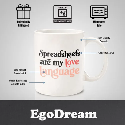 Miniatura 7 de Taza de café con texto en inglés "Accountant Gift Appreciation", taza de café con texto en inglés "Are My Love", regalo CPA para hombres y mujeres