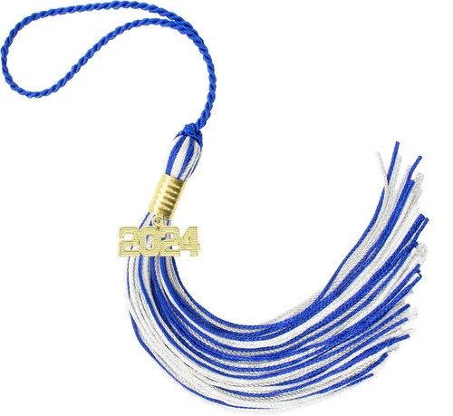 Miniatura 15 de Borla de graduación Aqua 2022, todos los colores escolares disponibles, fabricada en Estados Unidos