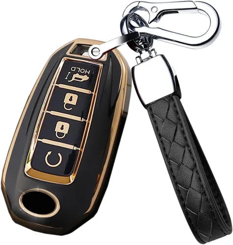 Funda para llavero de TPU con llaveros para Infiniti QX50 EX25 QX50 QX60 EX35 FX35 FX45 FX50 EX37 EX25 Q60