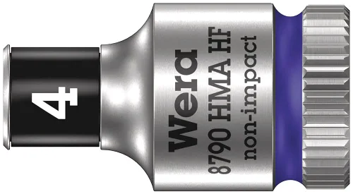 Miniatura 10 de Wera Belt 1 Zyklop 1/4" Juego de llaves de tubo con función de retención métrica 05003880001