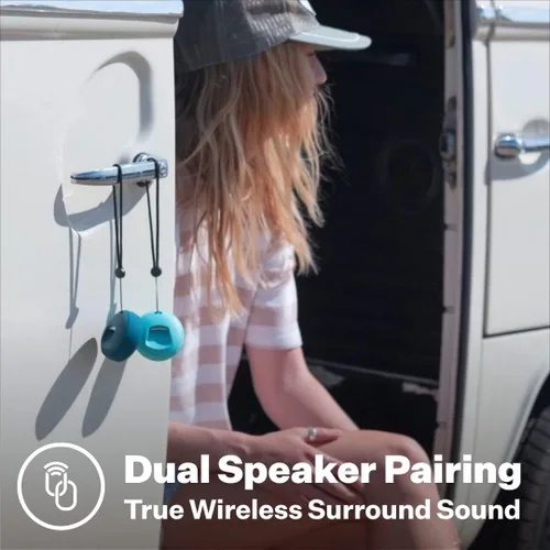 Miniatura 4 de Speaqua - Altavoz Bluetooth impermeable con abrebotellas - Pequeño altavoz Bluetooth portátil - Emparejamiento de altavoces Bluetooth duales