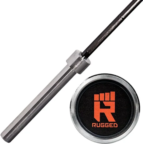 Miniatura 4 de Rugged Strength & Fitness Juego de placas olímpicas de hierro fundido de alta resistencia de 300 libras con pesas sin barra, placas de mancuernas