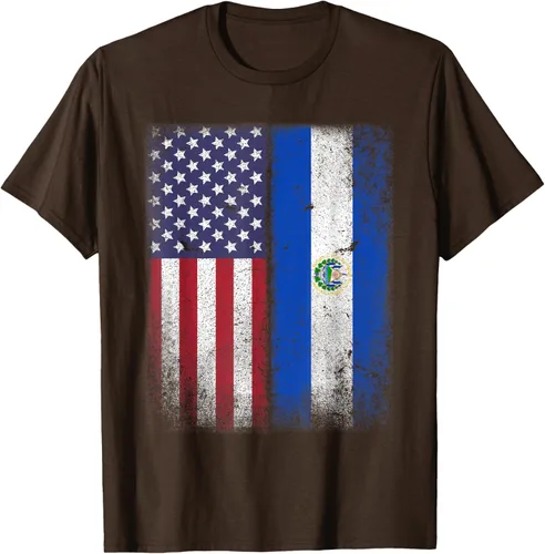 Miniatura 6 de Salvadoran American Flag El Salvador Salvadorean Salvadorian T-Shirt for Women Kids Men