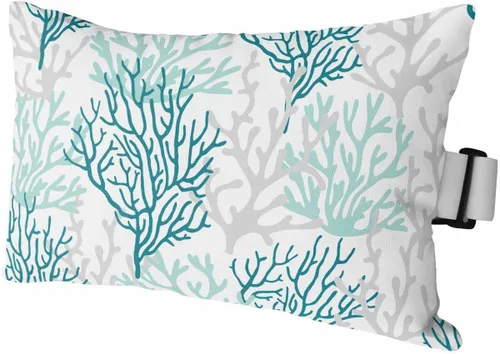 Miniatura 13 de PIEPLE Blue Flower - Almohada rectangular para reposacabezas para exteriores e interiores, 11 x 16 pulgadas, relleno de poliéster, impermeable