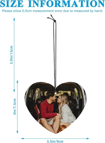 Miniatura 3 de Ambientador personalizado para automóvil – Ambientador personalizado con foto de doble cara, ambientadores con olor con imagen para armario, baño