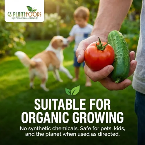 Miniatura 5 de GS Plant Foods Fertilizante líquido orgánico para peces - Natures Growth Boost, certificado OMRI, hidrolizado, a base de peces, solución