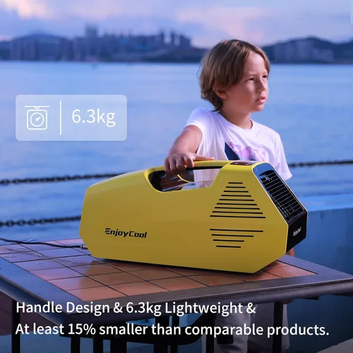 Miniatura 3 de Aire acondicionado portátil, bajo consumo de energía de 220 W, 24 V CC, aire acondicionado de tienda de campaña 2380BTU, CA de enfriamiento rápido