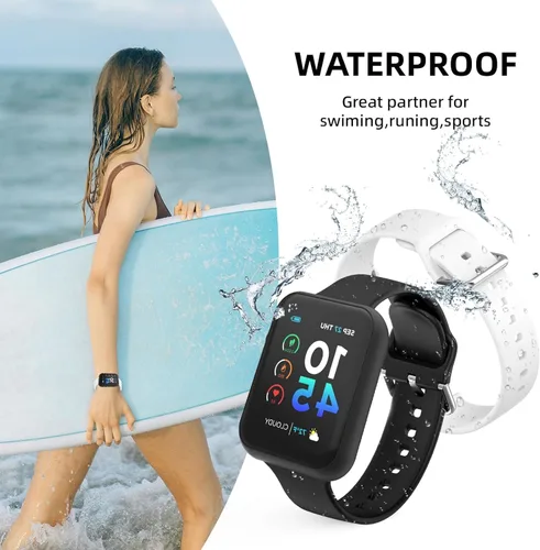 Miniatura 4 de E ECSEM Correas de silicona suaves compatibles con Hwagol G28 y Hwagol G20 Smart Watch Reemplazo de liberación rápida de silicona Wacth Bandas