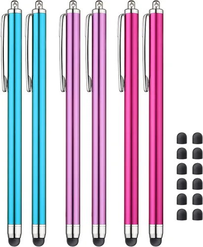 Miniatura 11 de Lápices ópticos para pantallas táctiles iPad iPhone Kindle Fire (rosa/púrpura/azul aguamarina)