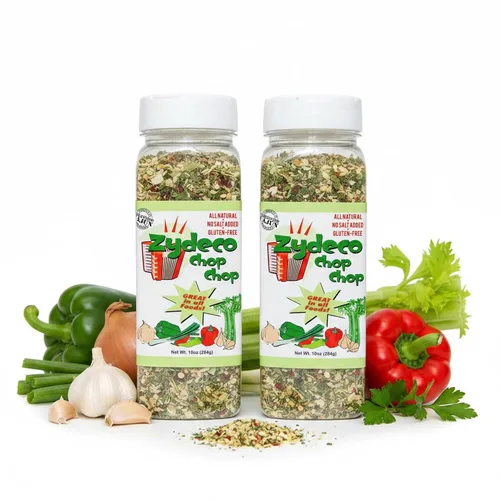 Miniatura 9 de Zydeco Chop Chop Cajun Trinity - Mezcla de condimentos para cebolla deshidratada, pimiento, ajo y apio, sin sal, sin gluten, condimento vegetal