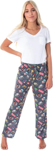 Miniatura 2 de Marvel Comics - Pantalones de pijama para mujer con estampado de personajes de superhéroes