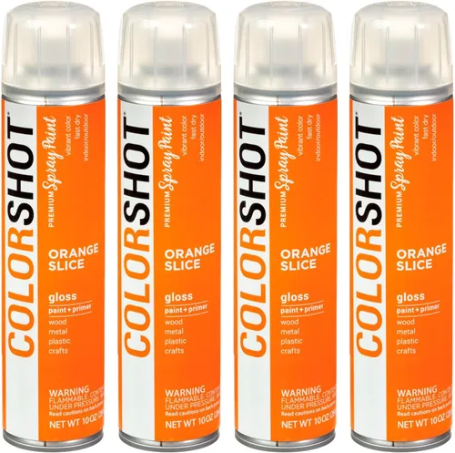 Miniatura 28 de COLORSHOT Pintura en aerosol brillante, aromaterapia (lavanda) 10 onzas, paquete de 4, pintura acrílica de secado rápido, uso en interiores