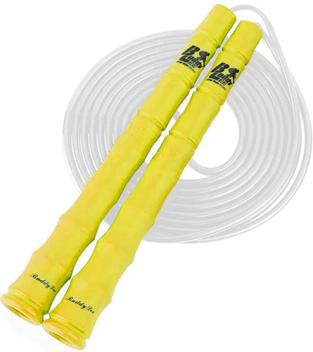Buddy Lee New Versa Trainer - Cuerda de saltar para entrenamiento, color amarillo, cuerda de velocidad ajustable para fitness, cardio y
