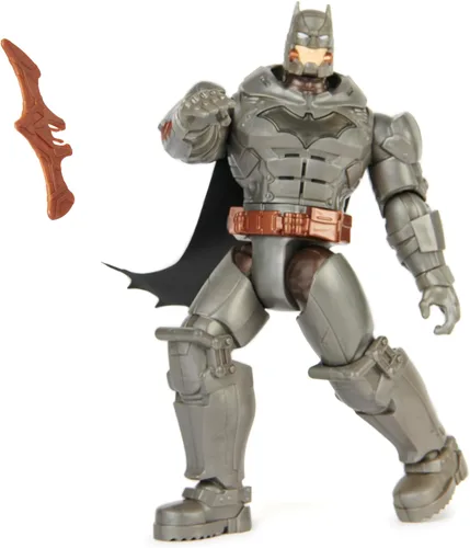 Miniatura 9 de DC Comics, Battle Strike Batman - Figura de acción de 12 pulgadas, 5 accesorios, más de 20 sonidos, juguetes coleccionables para niños y niñas a