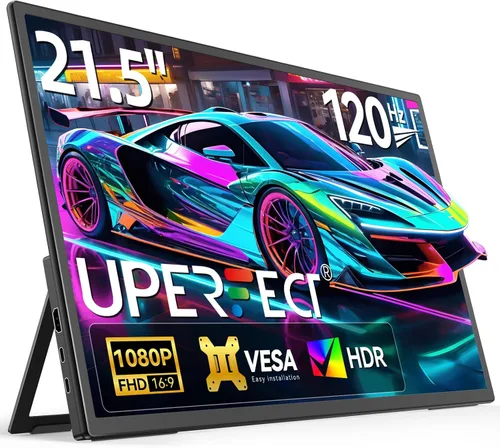 Miniatura 9 de Monitor Portátil Uperfect 4K de 23.8" QLED Monitor Grande de 24" de 400 Nits 3840 * 2160 UHD 100% DCI-P3 1MS FreeSync USB-C y HDMI VESA
