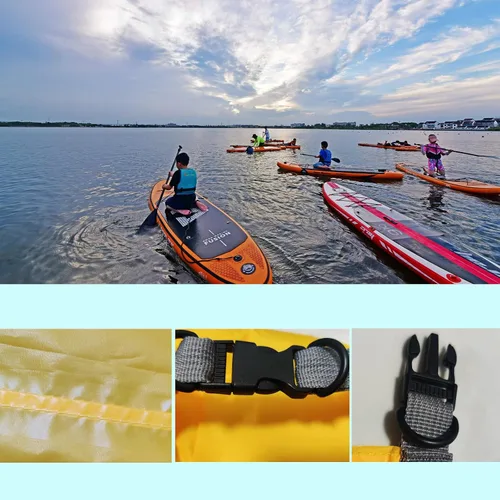 Miniatura 4 de Bolsas secas impermeables, ultraligeras, bolsas impermeables de 10L/20L/40L/70L, saco superior enrollable para kayak, playa, rafting, canotaje