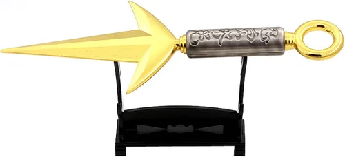 FAYAIALO 9 pulgadas Minato Kunai Uzumaki Kakashi Namikaze kunai Metal Ninja Cosplay Modelo Llavero Colección