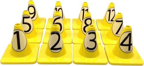 Miniatura 19 de LVL10 Pro - Conos de entrenamiento de fútbol de 6 pulgadas para deportes, para ejercicios de baloncesto, fútbol, baloncesto y agilidad, marcadores
